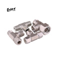 EMT Hydraulic Pipe Fittings Compression Tube Connector Stainless Steel Union Male Run Tee Saline Water Air Hydraulic Oil 3 WAY